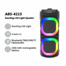 Bluetooth party karaoke reproduktor ABS4215 s barevnou hudbou fm radio
