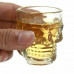 Panák na alkohol 4ks 50cl sklo tvar lebka nové