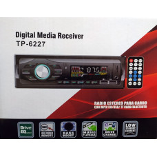 AUTORÁDIO S BLUETOOTH MP3 LCD 1DIN SOUND BOSS TP-6227 ISO EU KONEKTOR 