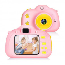 Dětský digitální fotoaparát kamera a mp3 přehrávač růžový