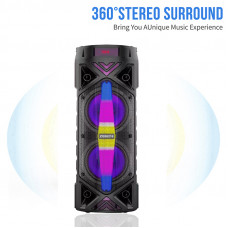 Velký Bluetooth karaoke párty reproduktor s barevnou hudbou ZQS-6216