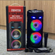 Bluetooth party karaoke reproduktor ZQS-4239 s barevnou hudbou fm radio