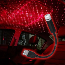 USB laser projektor noční oblohy do interiéru barva červená