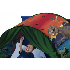 Dětský pohádkový svítící stan na postel s dinosaurem