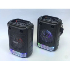 Bluetooth party karaoke reproduktor LZ-6101 s barevnou hudbou fm radio