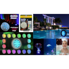 Vodotěsné barevné 13 LED světlo s ovladačem do bazénu jezírka akvária