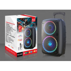 Bluetooth party karaoke reproduktor GZ-2680 s barevnou hudbou fm radio usb tf card dalkovy ovladac mikrofon